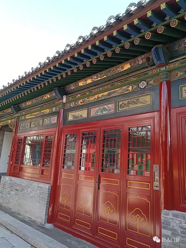 巨人门窗丨仿古门窗·山西合院里工程案例